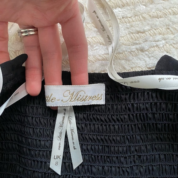 Little Mistress chiffon black dress - Picture 6 of 16